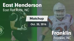 Matchup: East Henderson High vs. Franklin  2016