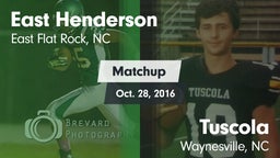 Matchup: East Henderson High vs. Tuscola  2016