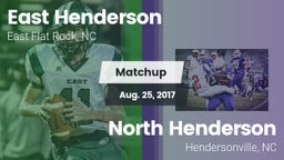 Matchup: East Henderson High vs. North Henderson  2017