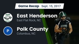 Recap: East Henderson  vs. Polk County  2017