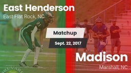 Matchup: East Henderson High vs. Madison  2017