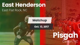 Matchup: East Henderson High vs. Pisgah  2017