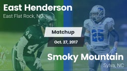 Matchup: East Henderson High vs. Smoky Mountain  2017