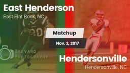 Matchup: East Henderson High vs. Hendersonville  2017