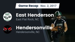 Recap: East Henderson  vs. Hendersonville  2017