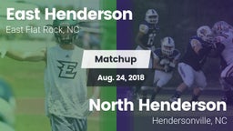 Matchup: East Henderson High vs. North Henderson  2018