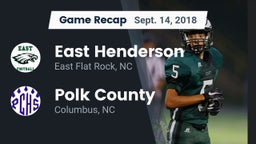 Recap: East Henderson  vs. Polk County  2018