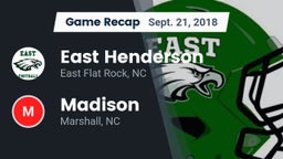 Recap: East Henderson  vs. Madison  2018