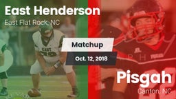 Matchup: East Henderson High vs. Pisgah  2018
