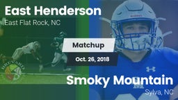 Matchup: East Henderson High vs. Smoky Mountain  2018