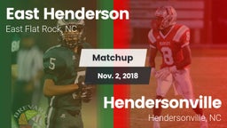Matchup: East Henderson High vs. Hendersonville  2018