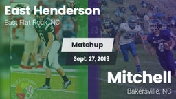 Matchup: East Henderson High vs. Mitchell  2019