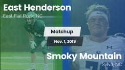 Matchup: East Henderson High vs. Smoky Mountain  2019