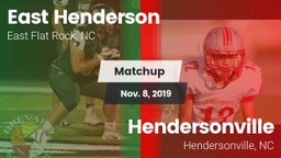 Matchup: East Henderson High vs. Hendersonville  2019
