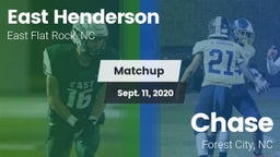 Matchup: East Henderson High vs. Chase  2020