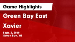 Green Bay East  vs Xavier  Game Highlights - Sept. 3, 2019