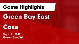 Green Bay East  vs Case  Game Highlights - Sept. 7, 2019