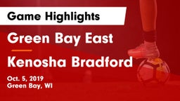 Green Bay East  vs Kenosha Bradford Game Highlights - Oct. 5, 2019