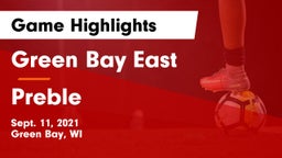 Green Bay East  vs Preble  Game Highlights - Sept. 11, 2021