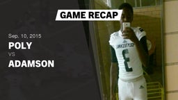 Recap: Poly  vs. Adamson 2015