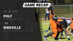 Recap: Poly  vs. Birdville  2016