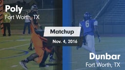 Matchup: Poly  vs. Dunbar  2016