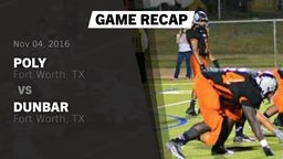 Recap: Poly  vs. Dunbar  2016