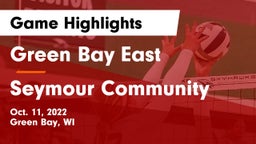 Green Bay East  vs Seymour Community  Game Highlights - Oct. 11, 2022