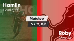 Matchup: Hamlin  vs. Roby  2016
