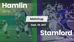 Matchup: Hamlin  vs. Stamford  2017
