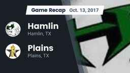 Recap: Hamlin  vs. Plains  2017