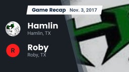 Recap: Hamlin  vs. Roby  2017