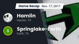 Recap: Hamlin  vs. Springlake-Earth  2017