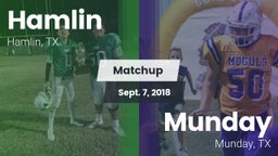 Matchup: Hamlin  vs. Munday  2018