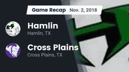 Recap: Hamlin  vs. Cross Plains  2018