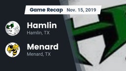Recap: Hamlin  vs. Menard  2019