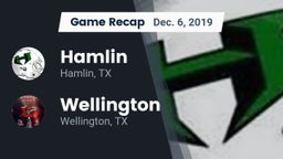 Recap: Hamlin  vs. Wellington  2019