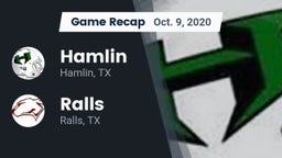 Recap: Hamlin  vs. Ralls  2020