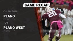 Recap: Plano  vs. Plano West  2016