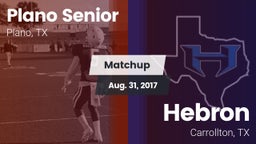 Matchup: Plano Senior High vs. Hebron  2017