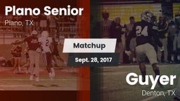 Matchup: Plano Senior High vs. Guyer  2017