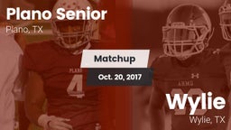 Matchup: Plano Senior High vs. Wylie  2017