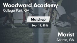 Matchup: Woodward Academy vs. Marist  2016