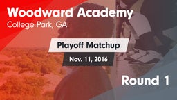 Matchup: Woodward Academy vs. Round 1 2016