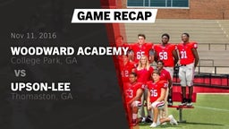 Recap: Woodward Academy vs. Upson-Lee  2016