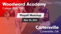 Matchup: Woodward Academy vs. Cartersville  2016