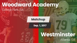 Matchup: Woodward Academy vs. Westminster  2017