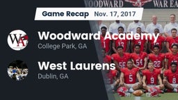 Recap: Woodward Academy vs. West Laurens  2017