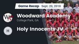 Recap: Woodward Academy vs. Holy Innocents JV 2018