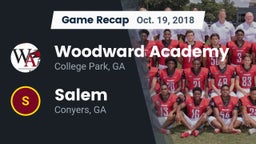 Recap: Woodward Academy vs. Salem  2018